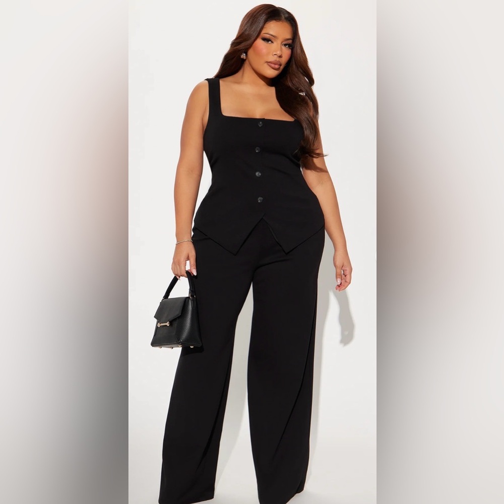 Elegant Black Women's Pants set